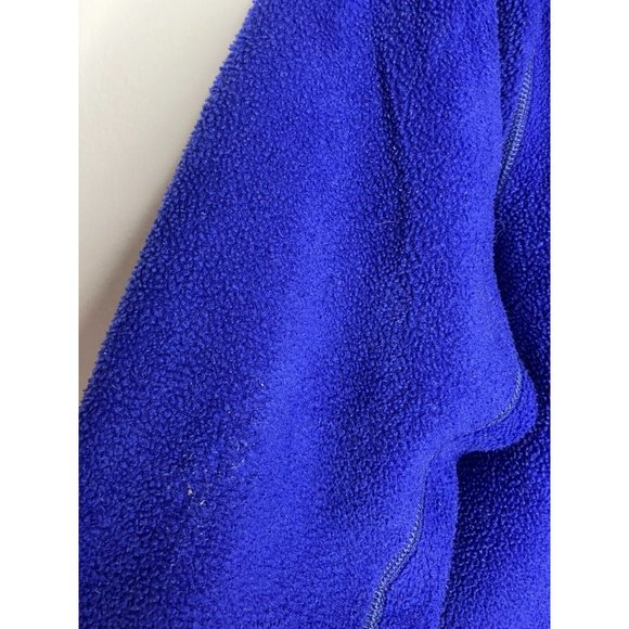 VINTAGE Patagonia Fleece Blue Made in USA Men's Large Distressed READ - Picture 10 of 16